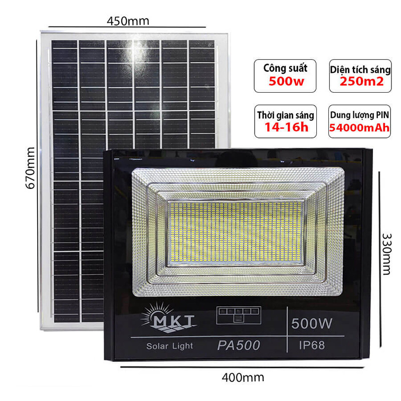 Đèn LED pha NLMT Solar Light MKT-PA500